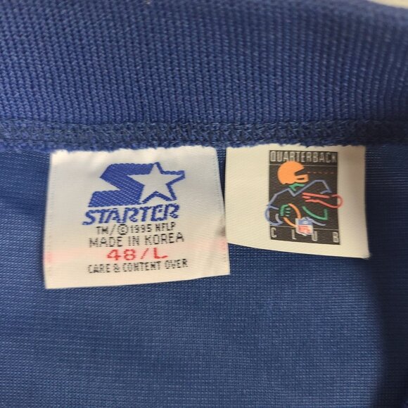 Vintage Dallas Cowboys Jersey Mens Medium Blue Starter Size 48 Troy Aikman #8 - Picture 5 of 8